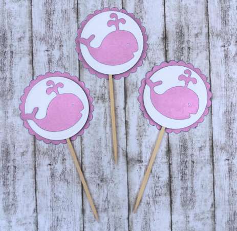 cupcake topper balena