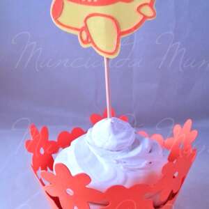 cupcake topper aeroplano