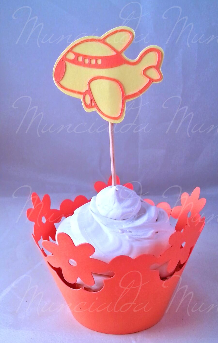 cupcake topper aeroplano