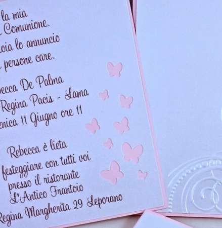 partecipazioni matrimonio farfalle