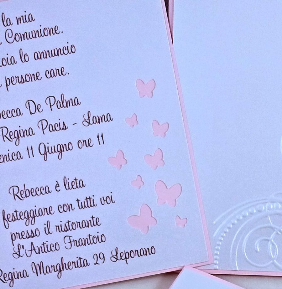 partecipazioni matrimonio farfalle