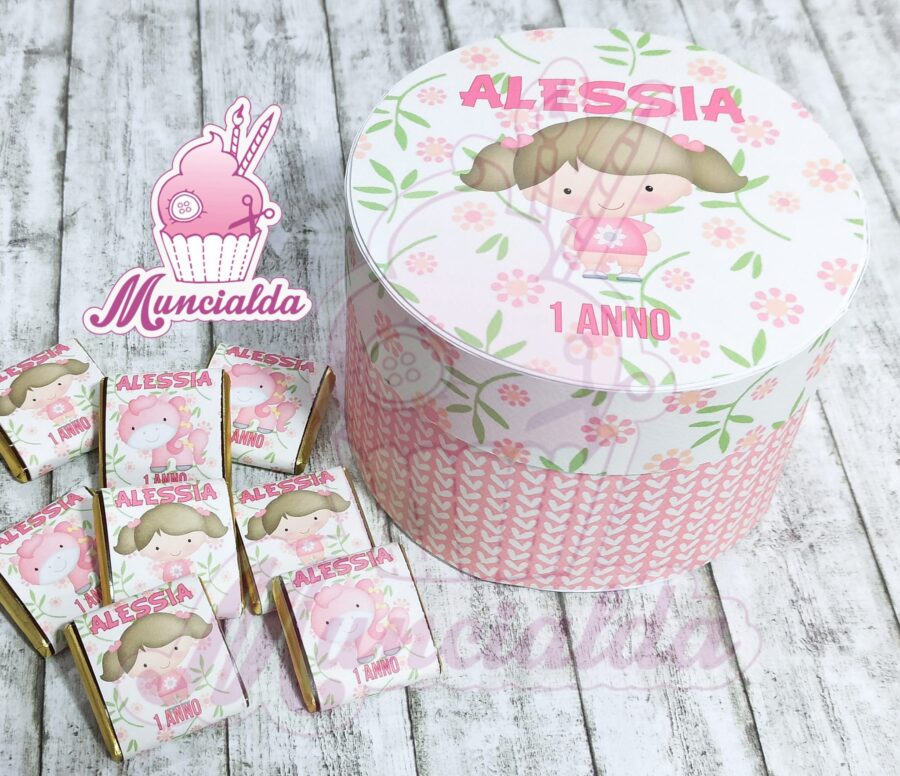 Cioccolatini personalizzati bimba e unicorno