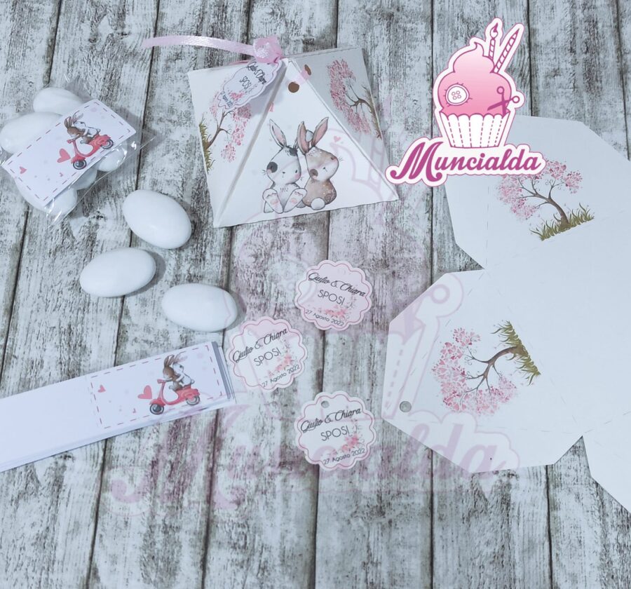 Scatoline confetti matrimonio