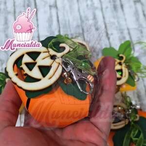 scatoline zucchette halloween con portachiavi