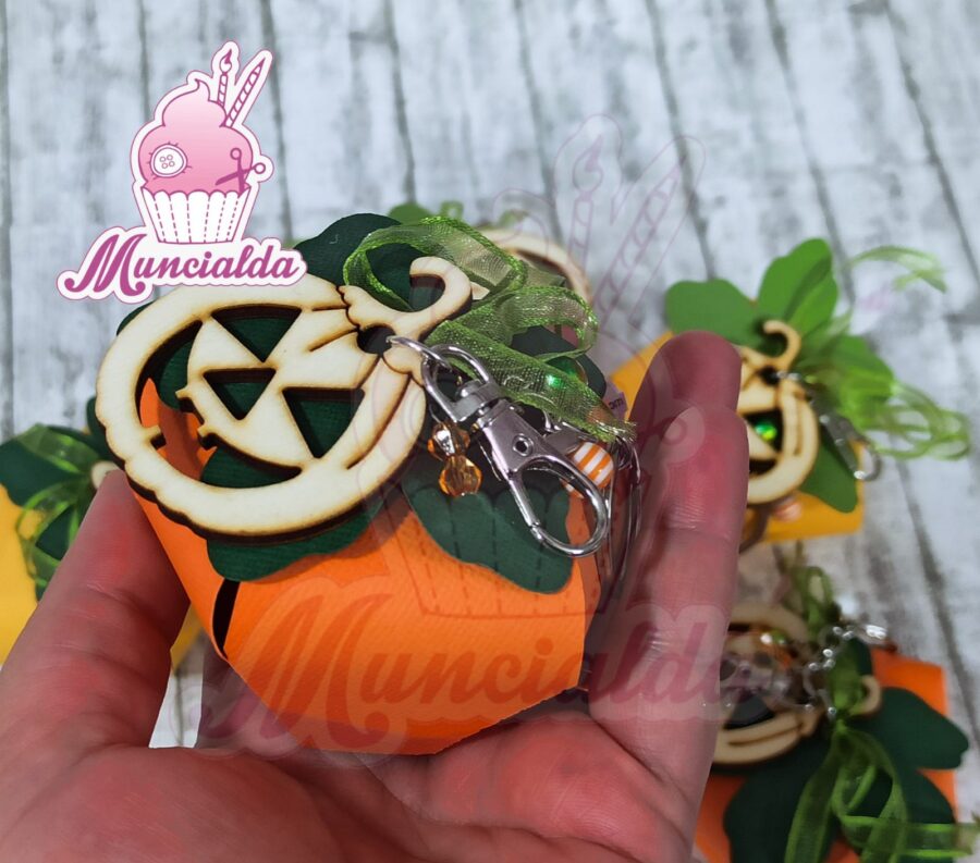 scatoline zucchette halloween con portachiavi