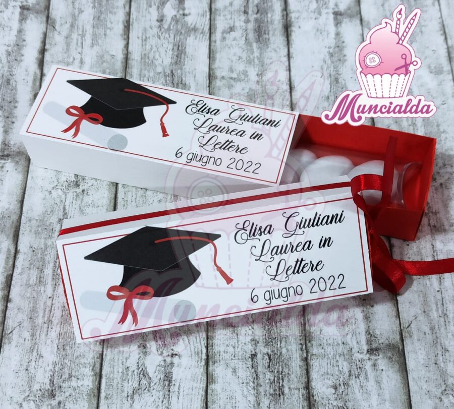 Scatolina porta confetti Laurea