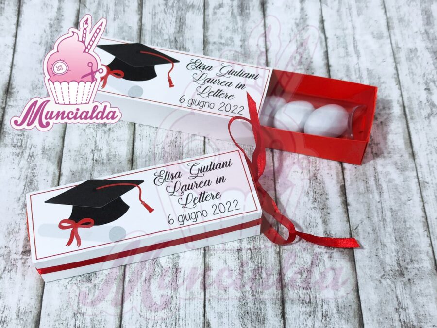 Scatolina porta confetti Laurea