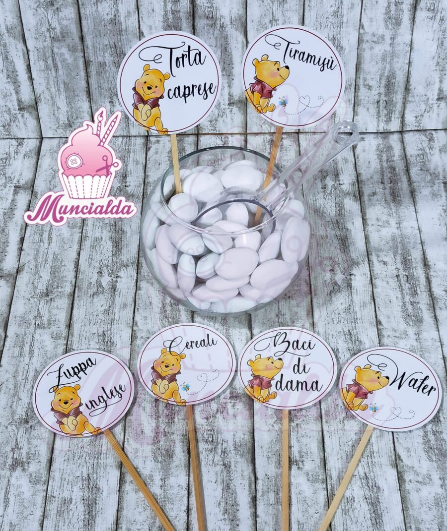 Segnagusto confettata, Battesimo Winnie the Pooh