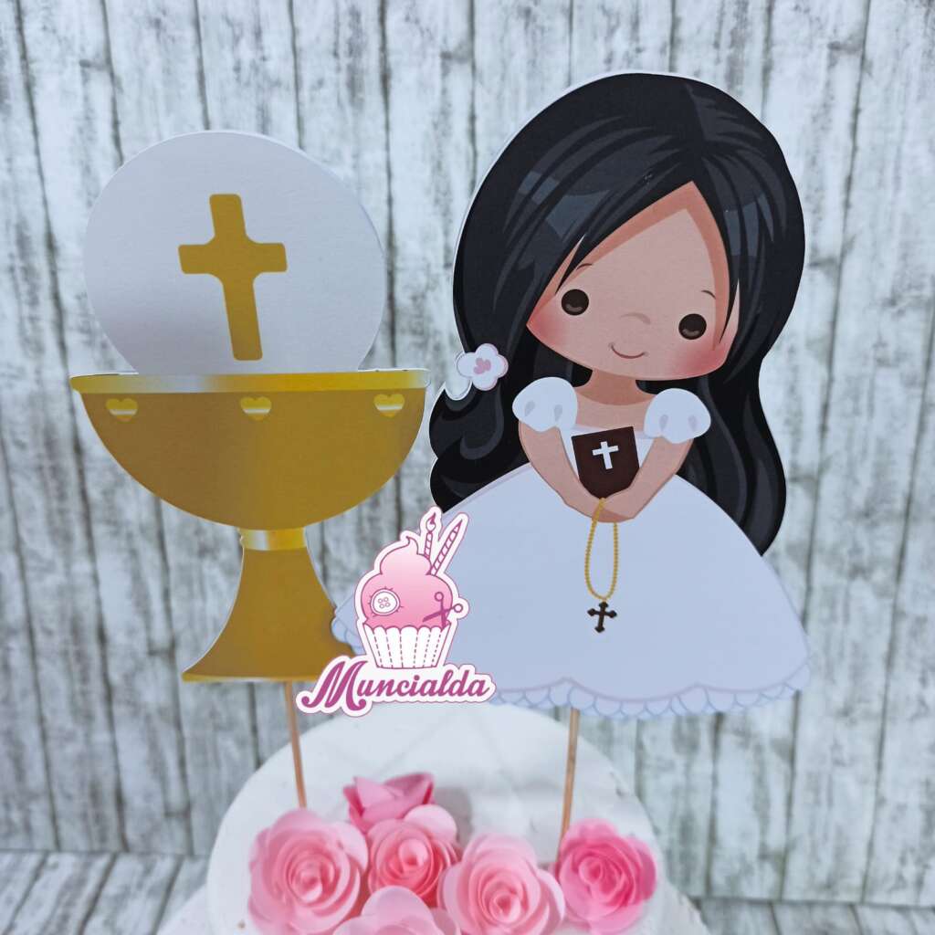 Cake Topper Calice Prima Comunione 00206