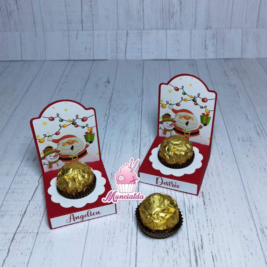 Segnaposto cioccolatino Natale