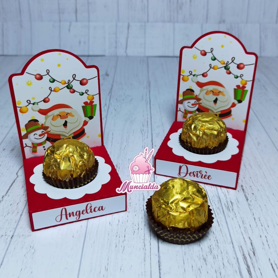 Segnaposto cioccolatino Natale