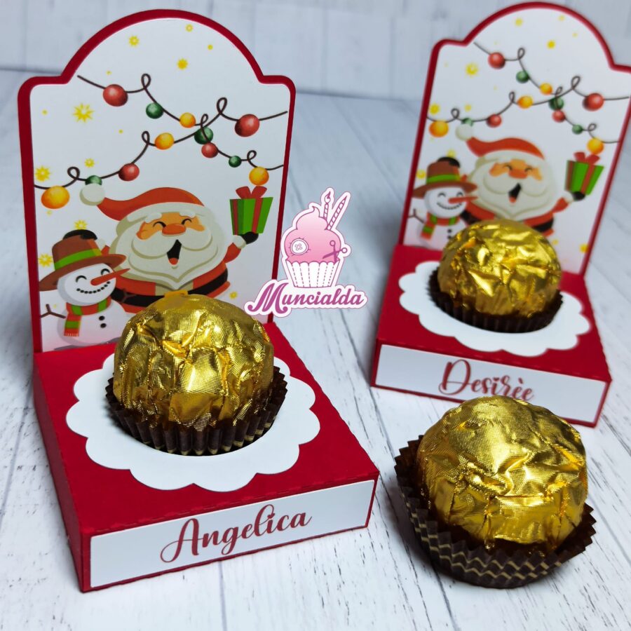 Segnaposto cioccolatino Natale