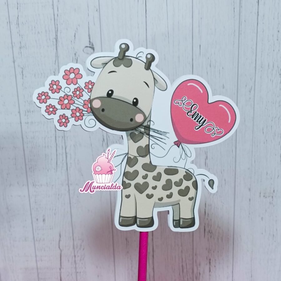 Giraffina cake topper