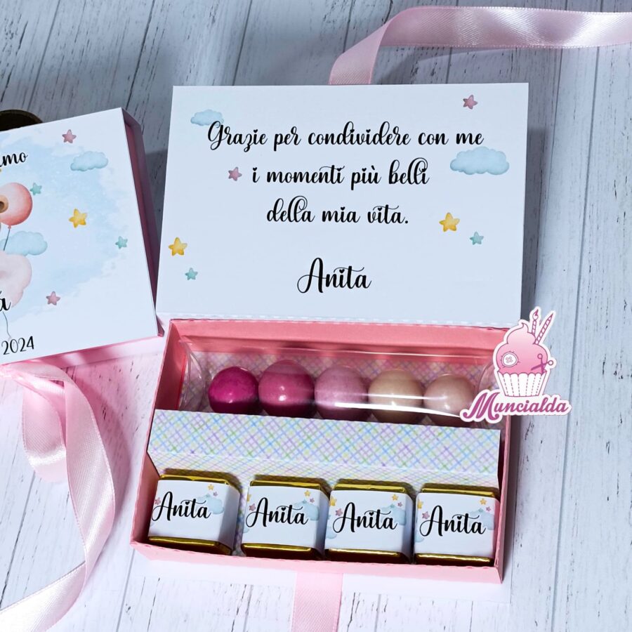 Box degustazione confetti Battesimo