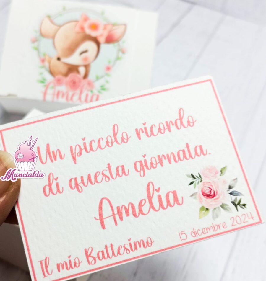 scatoline porta confetti Battesimo bimba