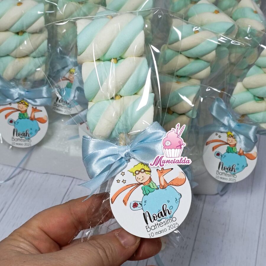 Spiedini marshmallow personalizzati Piccolo Principe